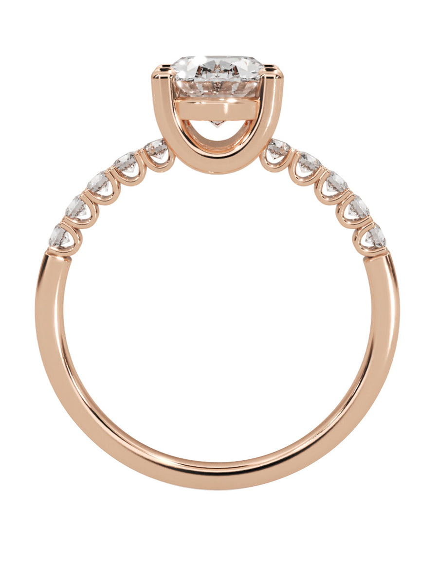 MONTADURA PARA PERSONALIZAR ANILLO DE COMPROMISO - PAVÉ