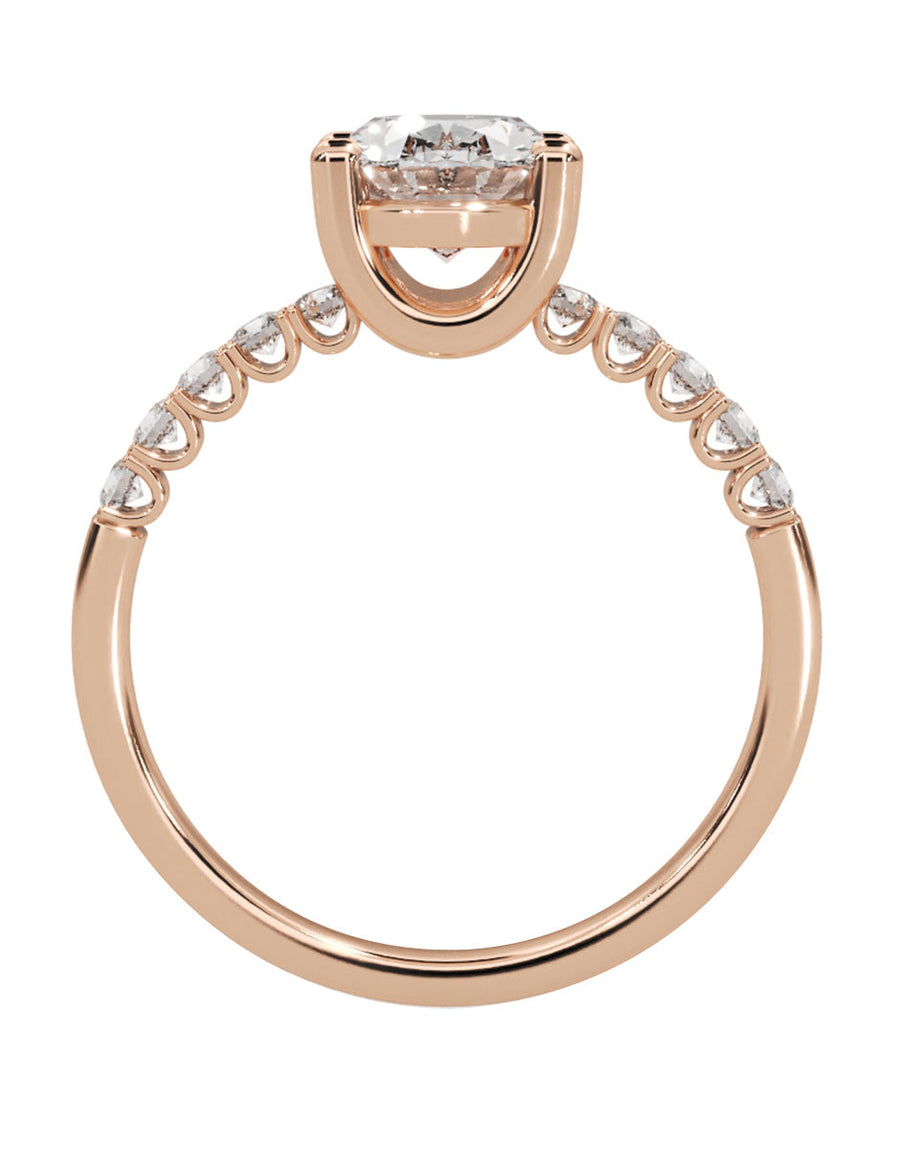 Anillo de compromiso - pavé - M1221-OV-LG