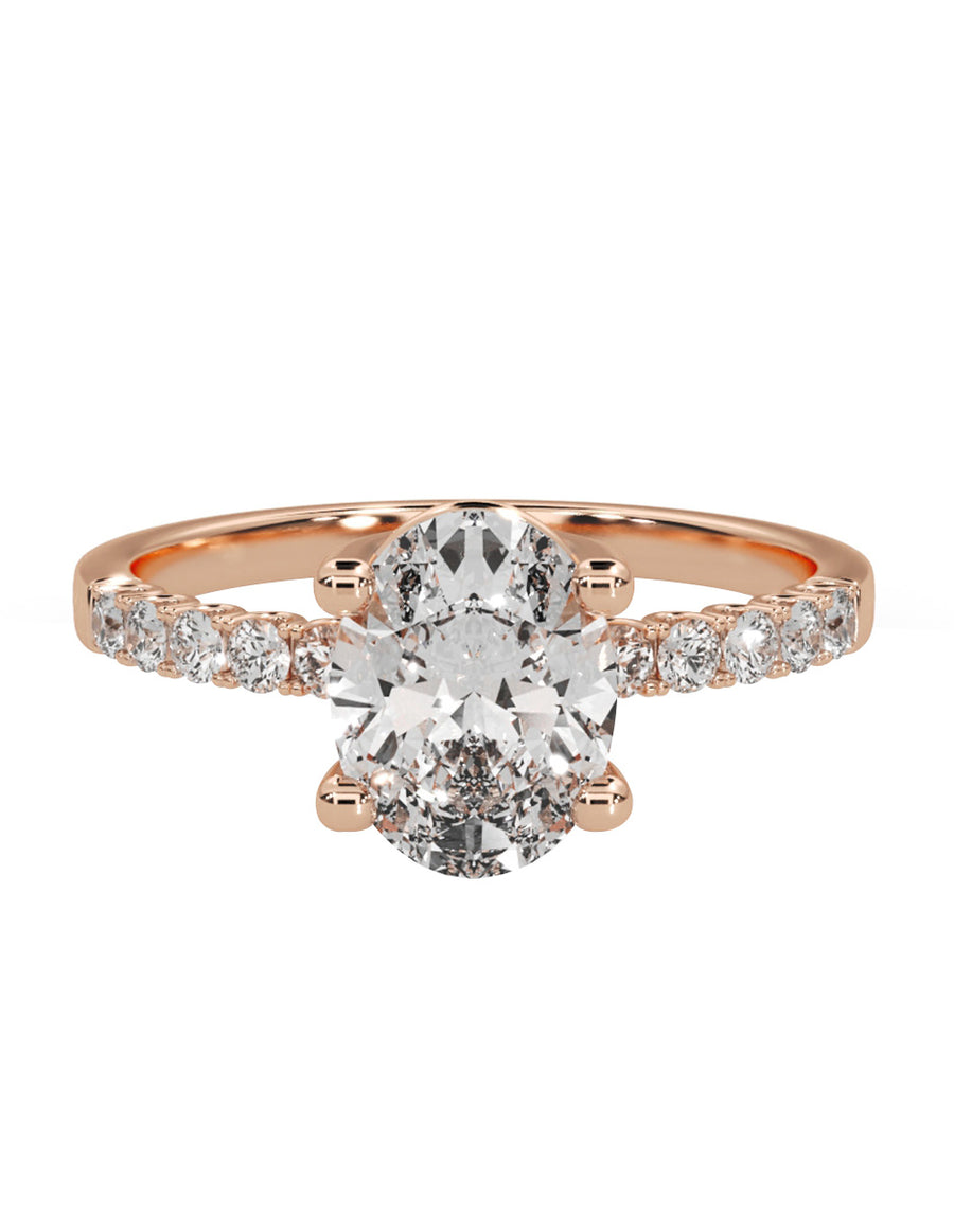 MONTADURA PARA PERSONALIZAR ANILLO DE COMPROMISO - PAVÉ