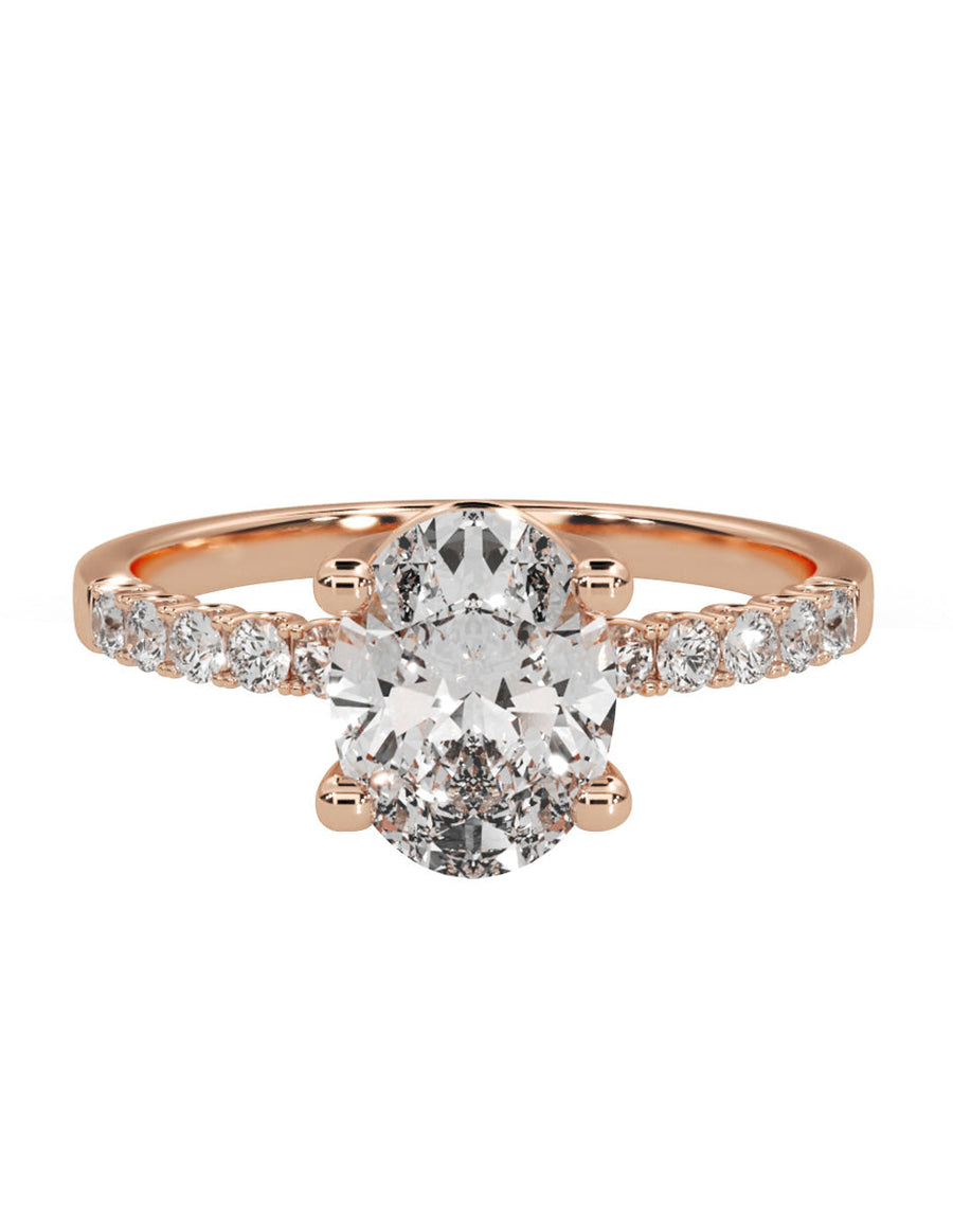 Anillo de compromiso - pavé - M1221-OV-LG
