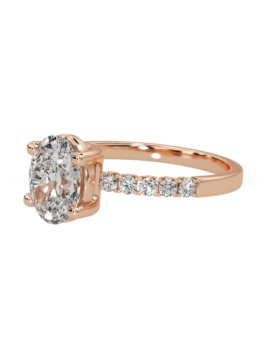 MONTADURA PARA PERSONALIZAR ANILLO DE COMPROMISO - PAVÉ
