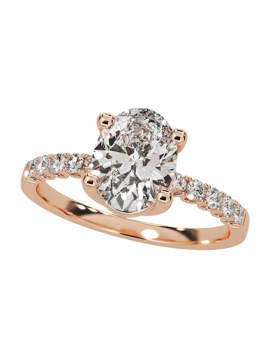 Anillo de compromiso - pavé - M1221-OV-LG