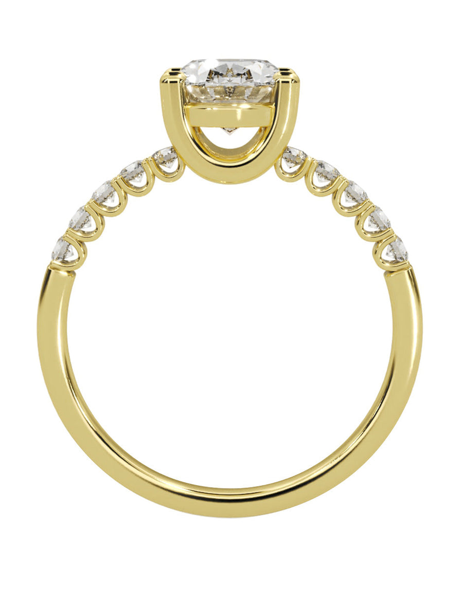 Anillo de compromiso - pavé - M1221-OV-LG