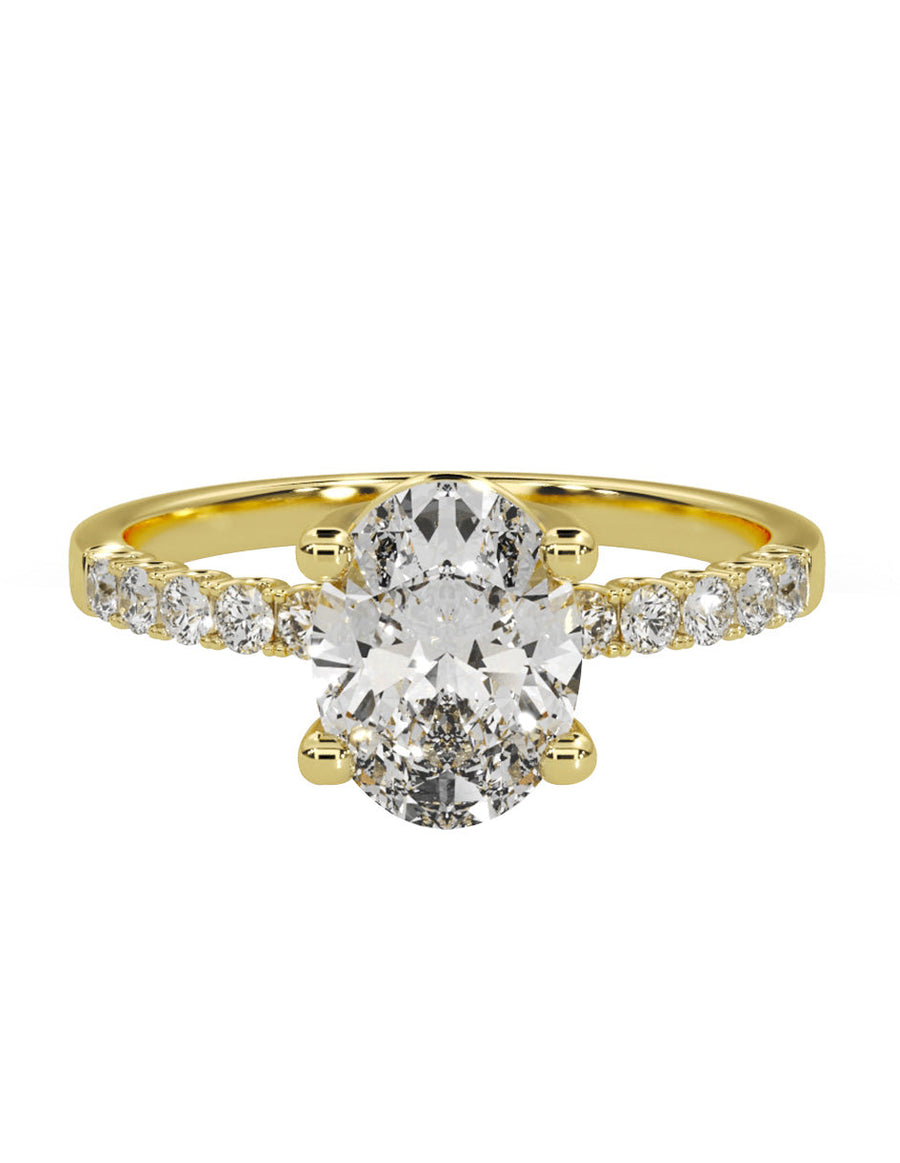 Anillo de compromiso - pavé - M1221-OV-LG