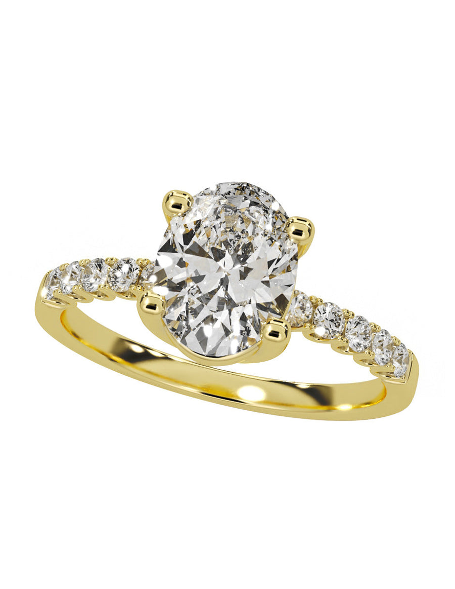 Anillo de compromiso - pavé - M1221-OV-LG