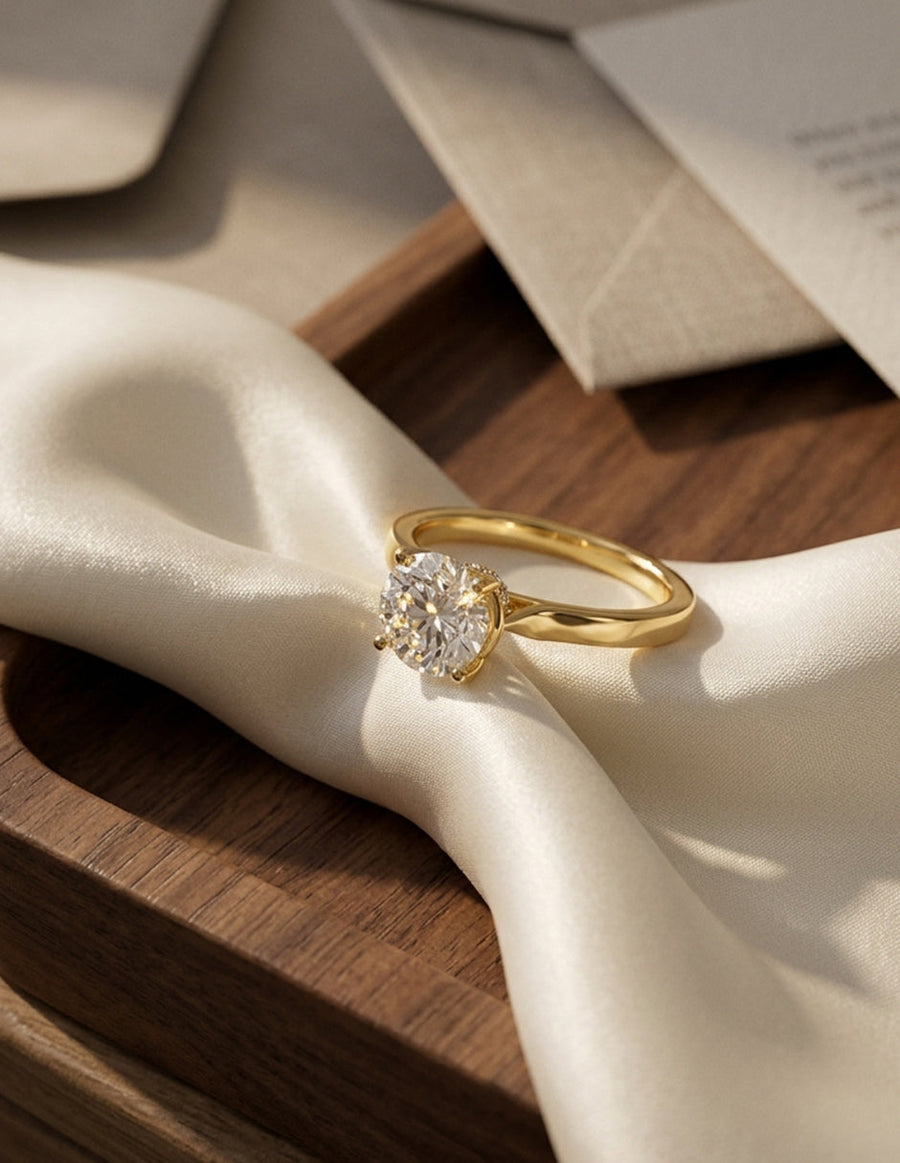 Anillo de compromiso - pavé - M1222-RD-LG