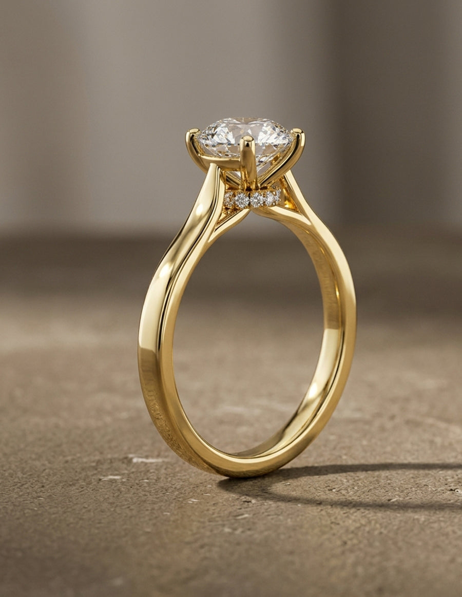 MONTADURA PARA PERSONALIZAR ANILLO DE COMPROMISO - PAVÉ