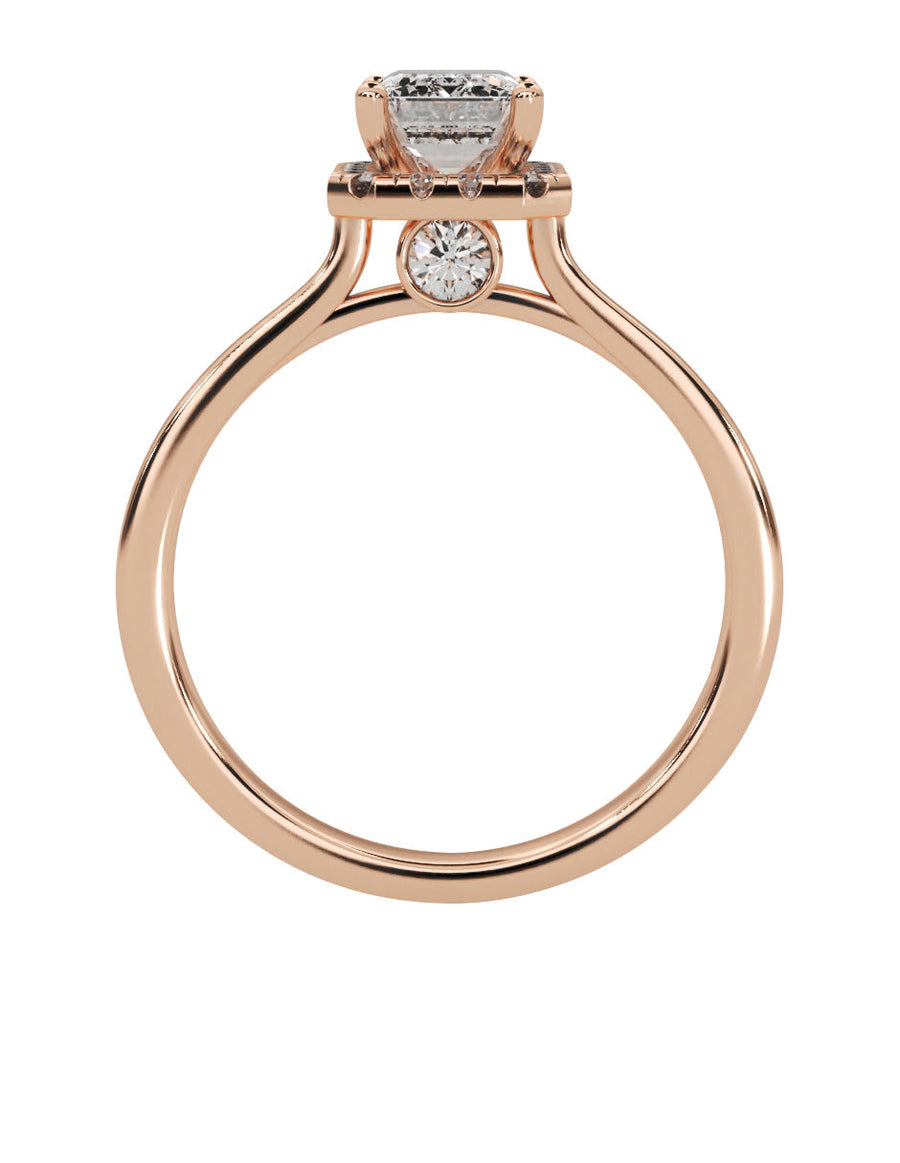 Anillo de compromiso - pavé - M1223-EM-LG