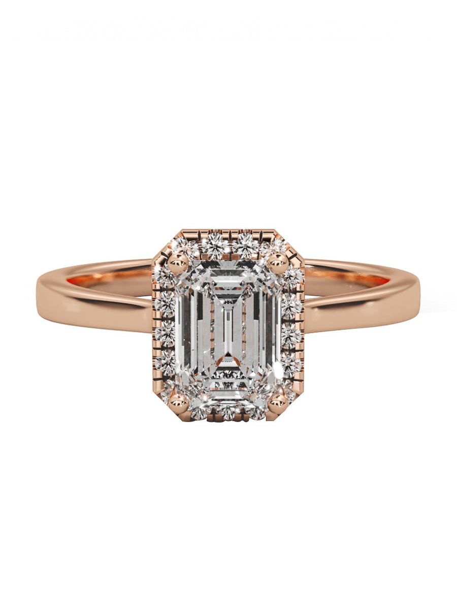 Anillo de compromiso - pavé - M1223-EM-LG