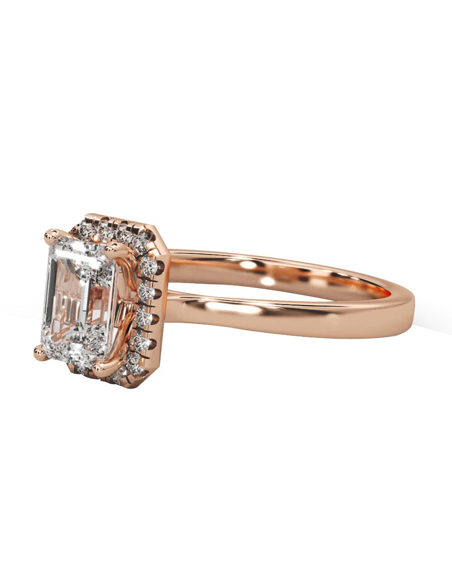 Anillo de compromiso - pavé - M1223-EM-LG