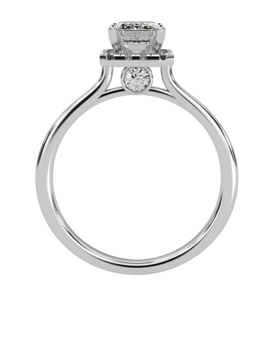 Anillo de compromiso - pavé - M1223-EM-LG
