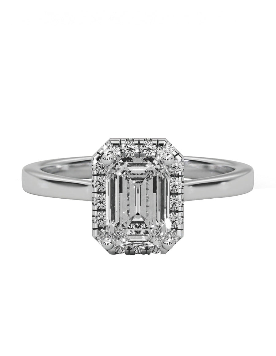 Anillo de compromiso - pavé - M1223-EM-LG