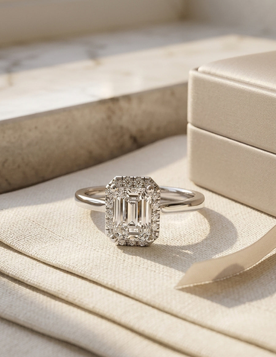 MONTADURA PARA PERSONALIZAR ANILLO DE COMPROMISO - PAVÉ