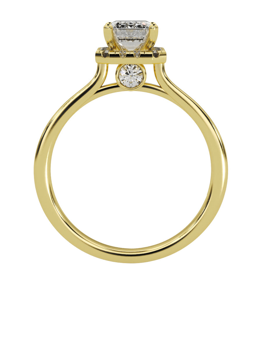 MONTADURA PARA PERSONALIZAR ANILLO DE COMPROMISO - PAVÉ