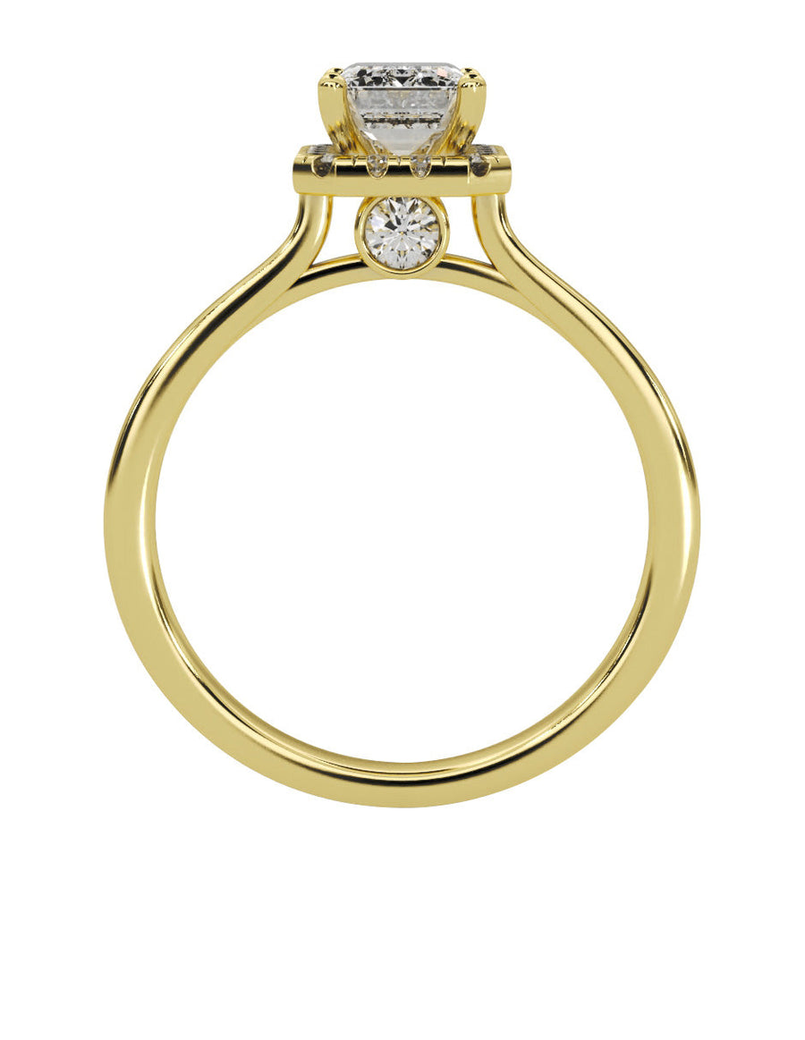 Anillo de compromiso - pavé - M1223-EM-LG