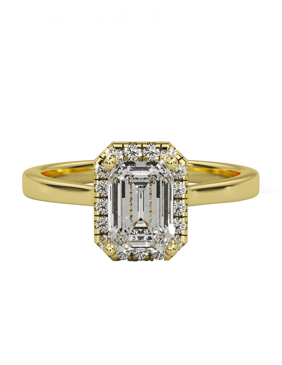 Anillo de compromiso - pavé - M1223-EM-LG