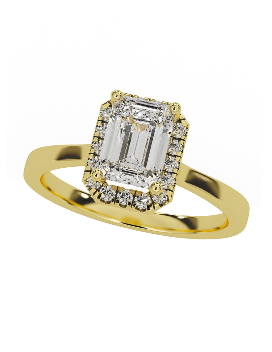 Anillo de compromiso - pavé - M1223-EM-LG