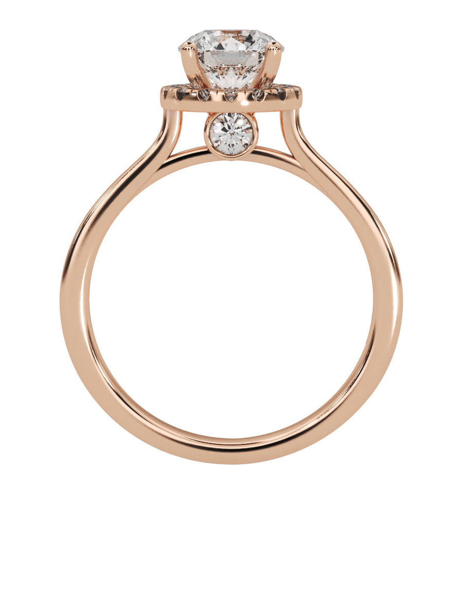 Anillo de compromiso - pavé - M1223-RD-LG