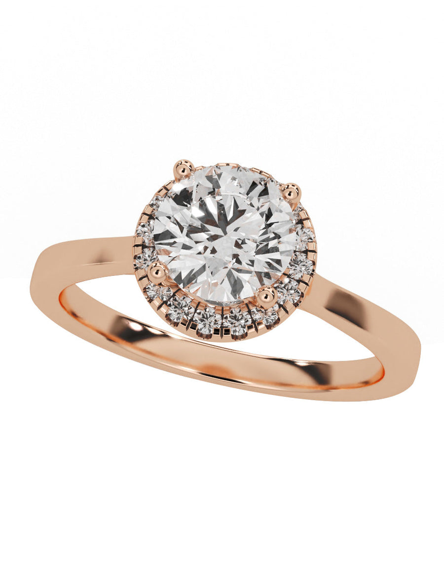 Anillo de compromiso - pavé - M1223-RD-LG