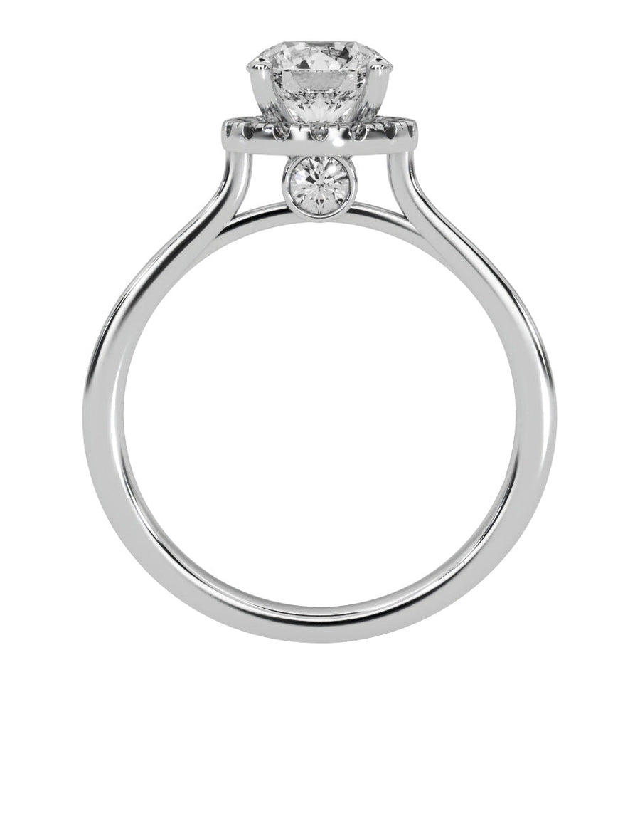 Anillo de compromiso - pavé - M1223-RD-LG