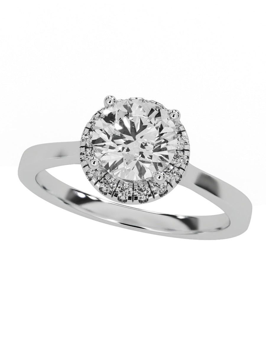 Anillo de compromiso - pavé - M1223-RD-LG