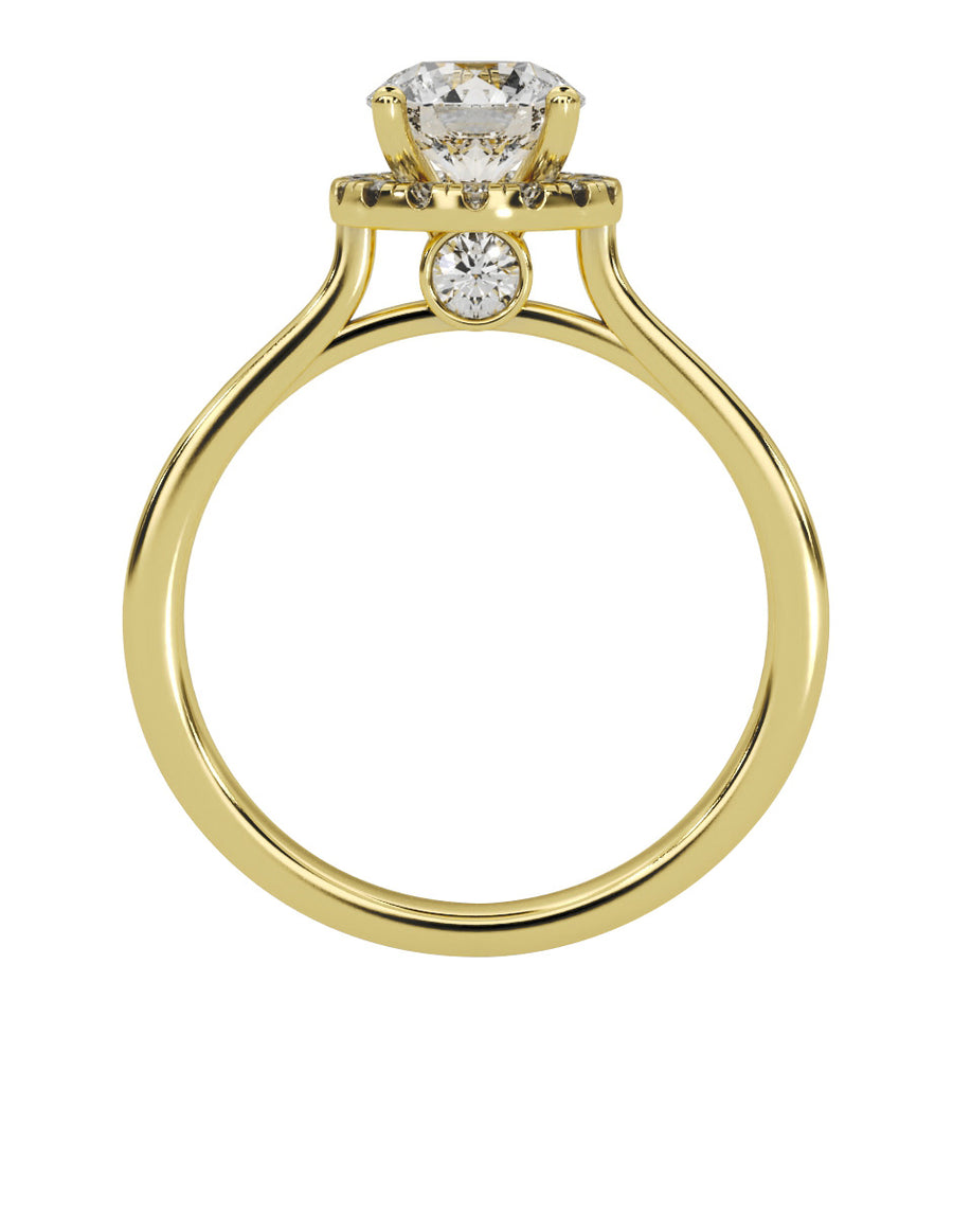 MONTADURA PARA PERSONALIZAR ANILLO DE COMPROMISO - PAVÉ