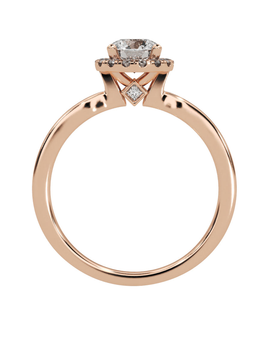 MONTADURA PARA PERSONALIZAR ANILLO DE COMPROMISO - PAVÉ