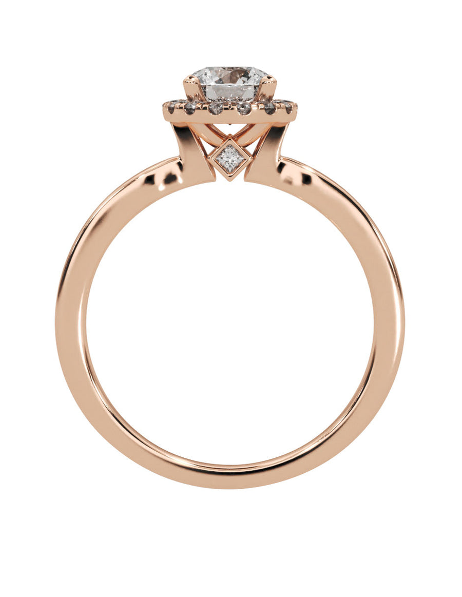 Anillo de compromiso - pavé - M1224-RD-LG
