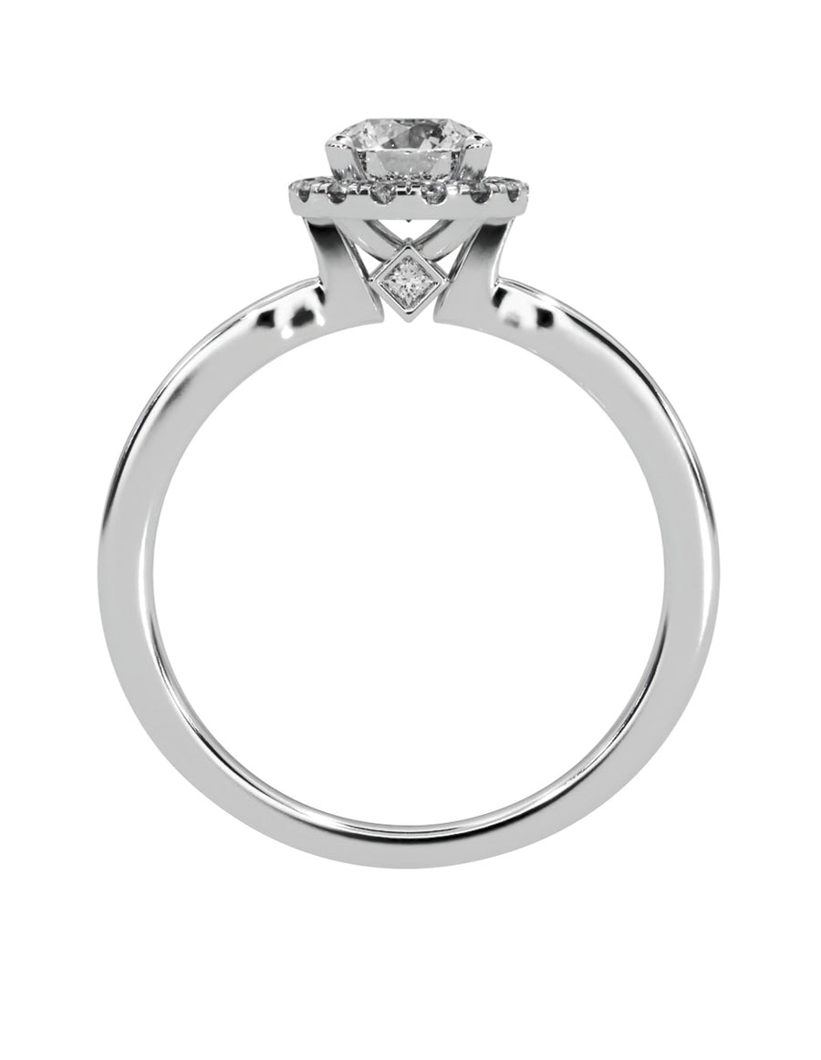 MONTADURA PARA PERSONALIZAR ANILLO DE COMPROMISO - PAVÉ