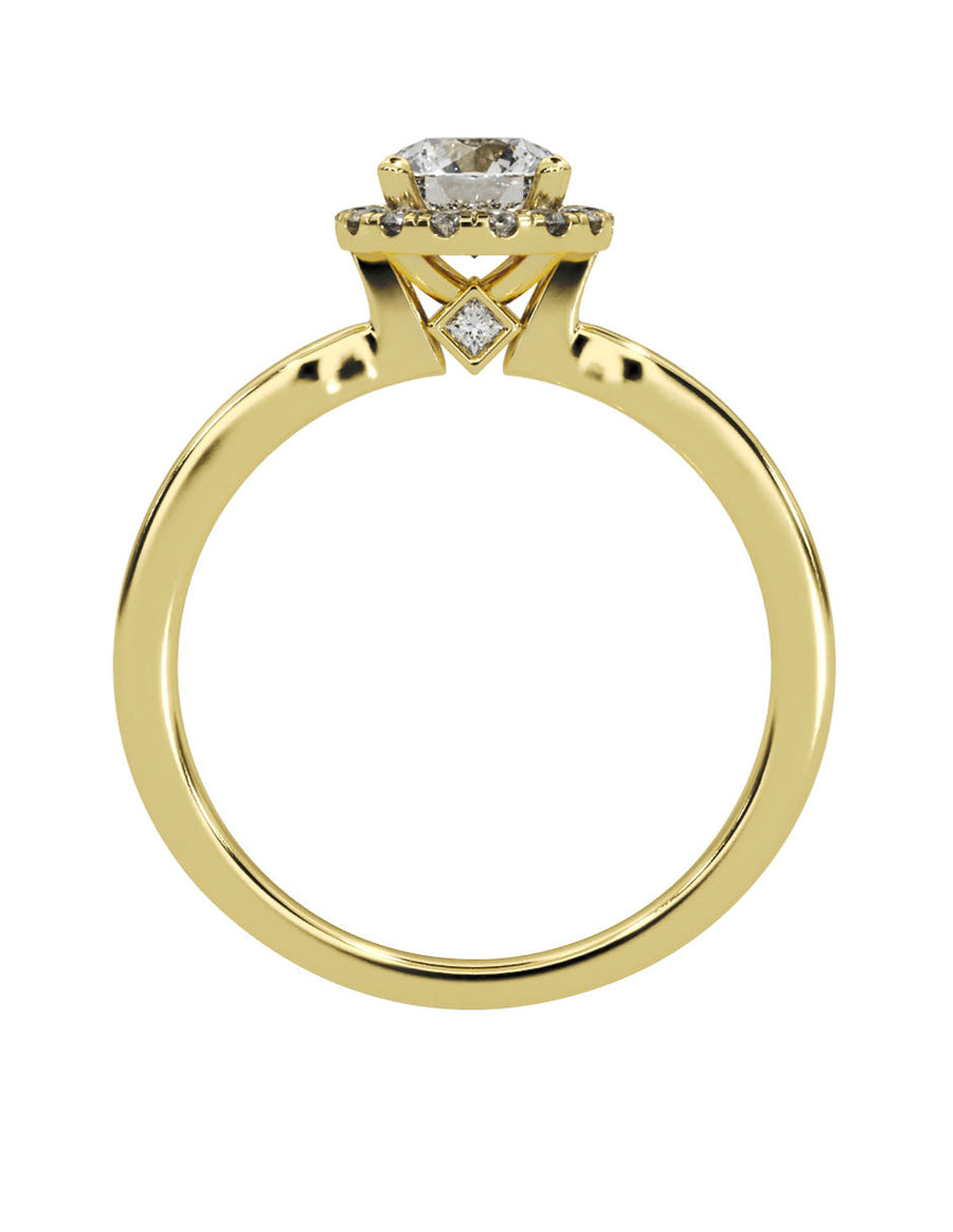 Anillo de compromiso - pavé - M1224-RD-LG