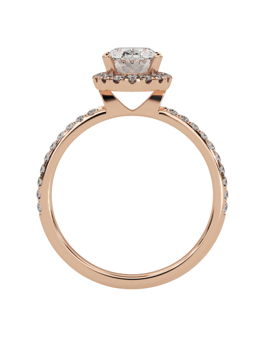 MONTADURA PARA PERSONALIZAR ANILLO DE COMPROMISO - PAVÉ