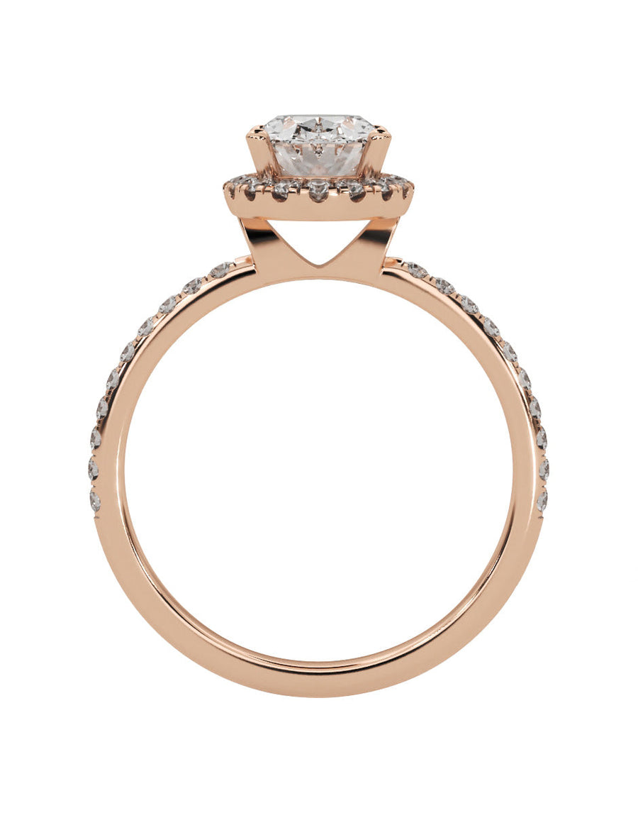 Anillo de compromiso - pavé - M1225-OV-LG