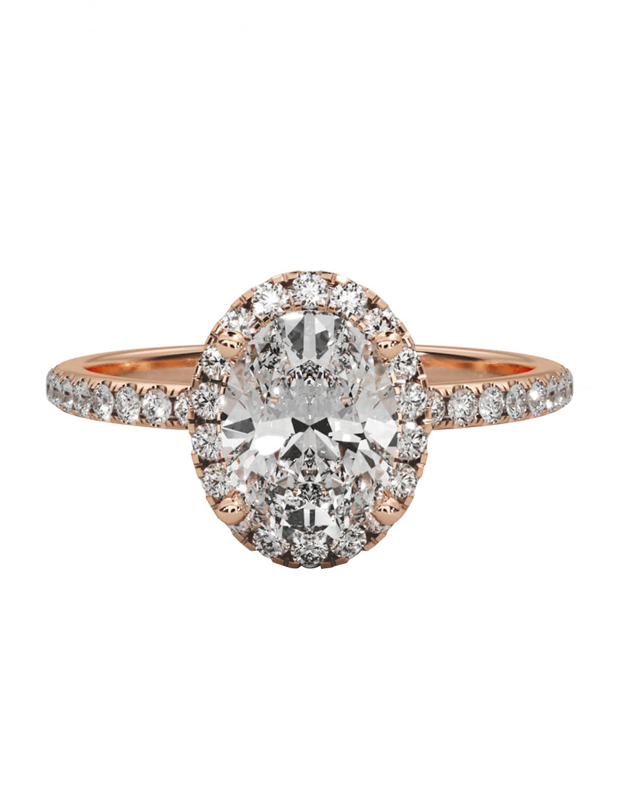 MONTADURA PARA PERSONALIZAR ANILLO DE COMPROMISO - PAVÉ