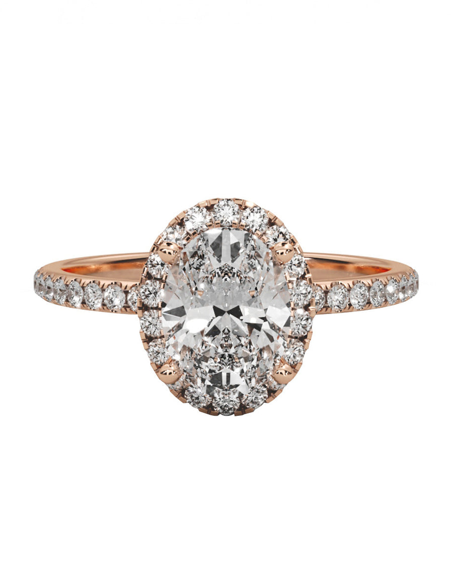 Anillo de compromiso - pavé - M1225-OV-LG