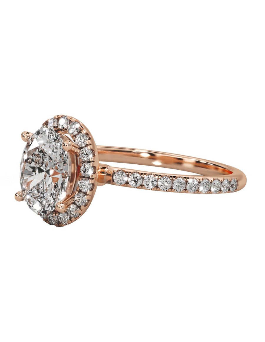 Anillo de compromiso - pavé - M1225-OV-LG