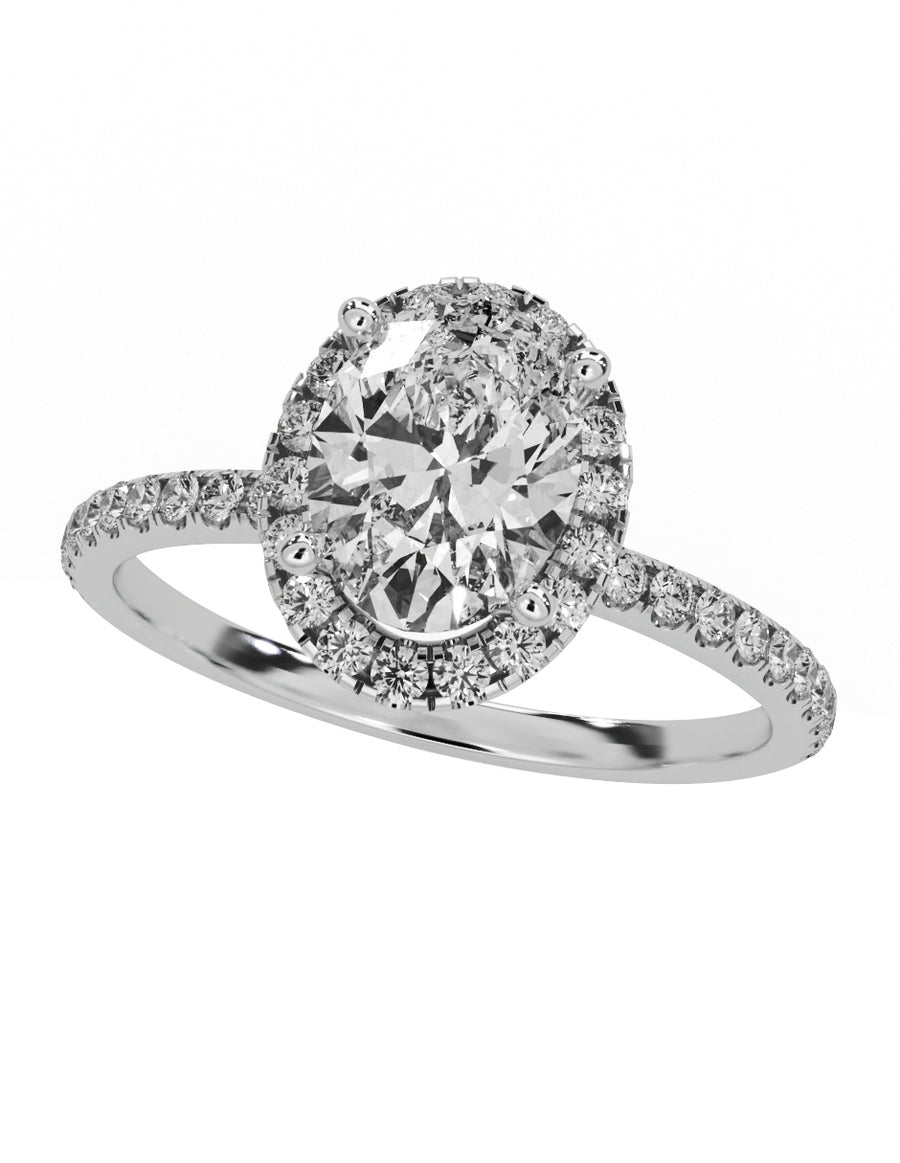 MONTADURA PARA PERSONALIZAR ANILLO DE COMPROMISO - PAVÉ