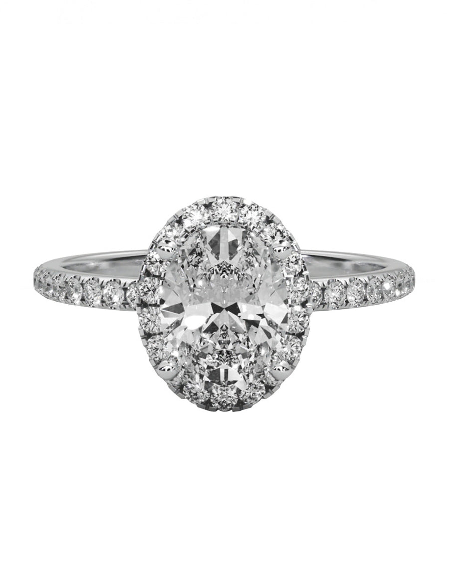 Anillo de compromiso - pavé - M1225-OV-LG