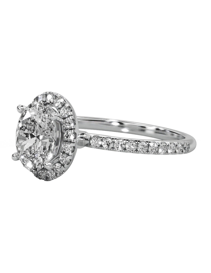 Anillo de compromiso - pavé - M1225-OV-LG