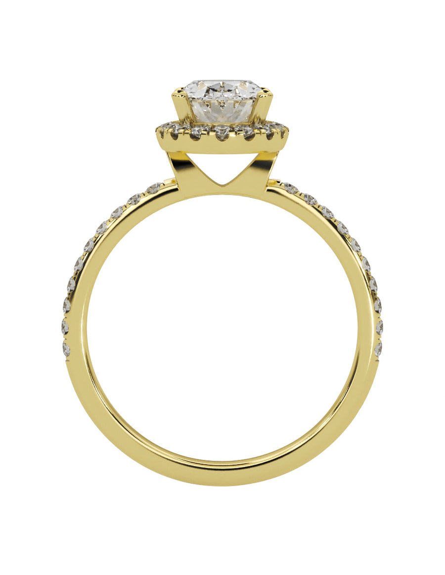 MONTADURA PARA PERSONALIZAR ANILLO DE COMPROMISO - PAVÉ
