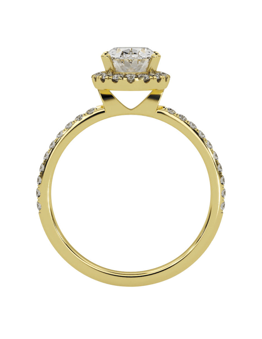 Anillo de Compromiso - pavé - M1225-OV-CZ