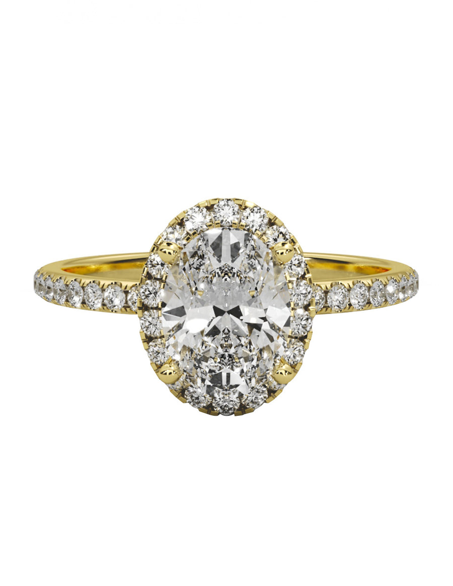MONTADURA PARA PERSONALIZAR ANILLO DE COMPROMISO - PAVÉ