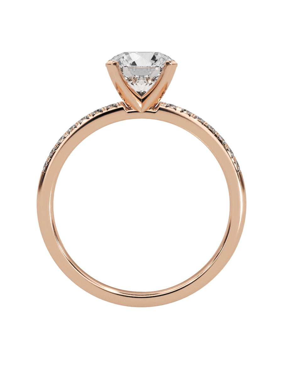 MONTADURA PARA PERSONALIZAR ANILLO DE COMPROMISO - PAVÉ