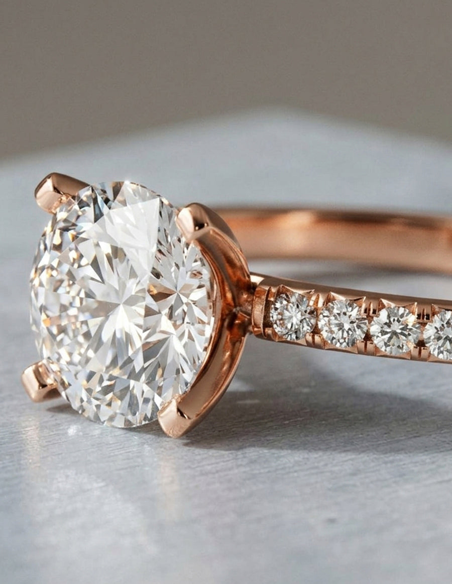 MONTADURA PARA PERSONALIZAR ANILLO DE COMPROMISO - PAVÉ
