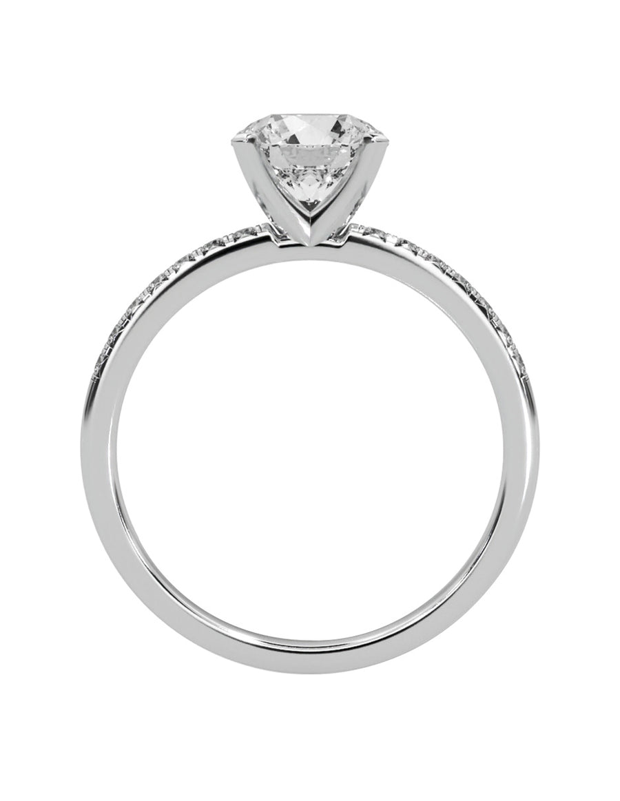 MONTADURA PARA PERSONALIZAR ANILLO DE COMPROMISO - PAVÉ