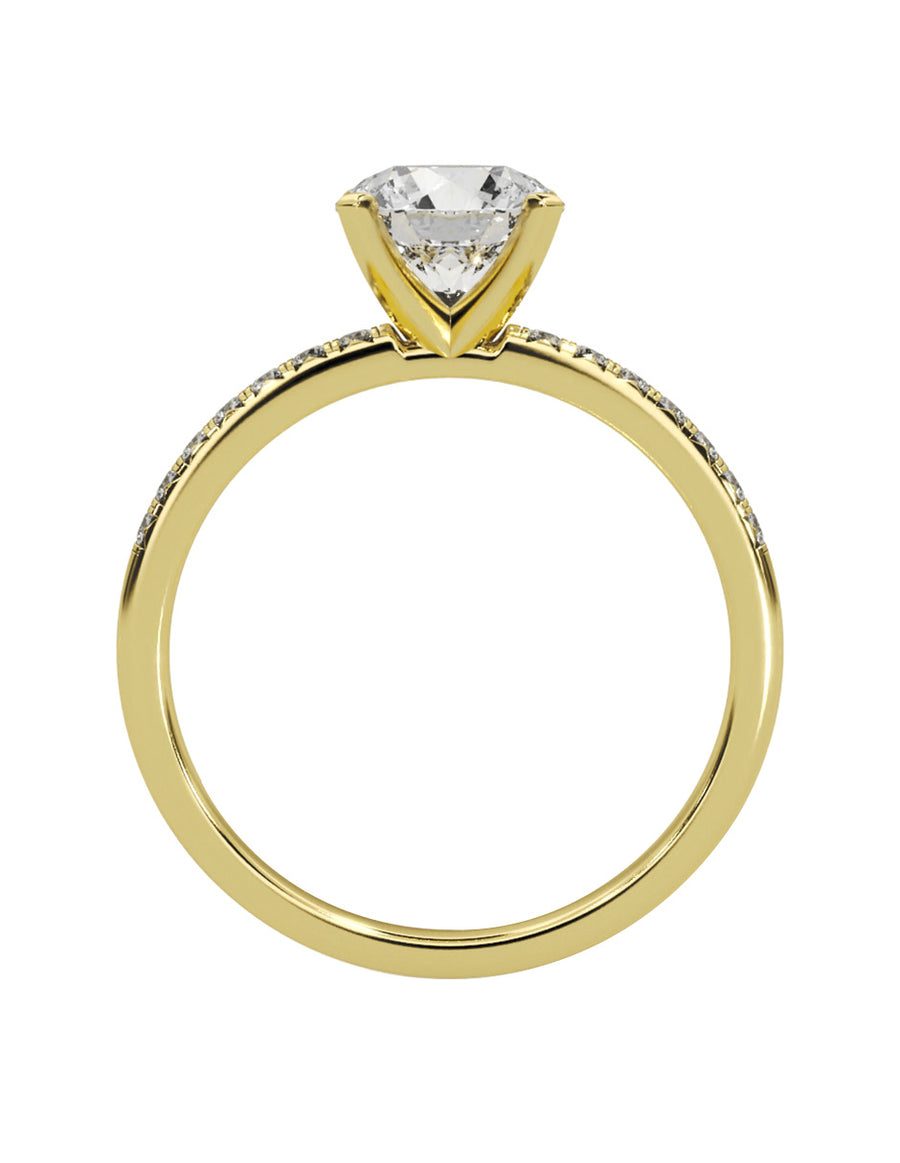 MONTADURA PARA PERSONALIZAR ANILLO DE COMPROMISO - PAVÉ