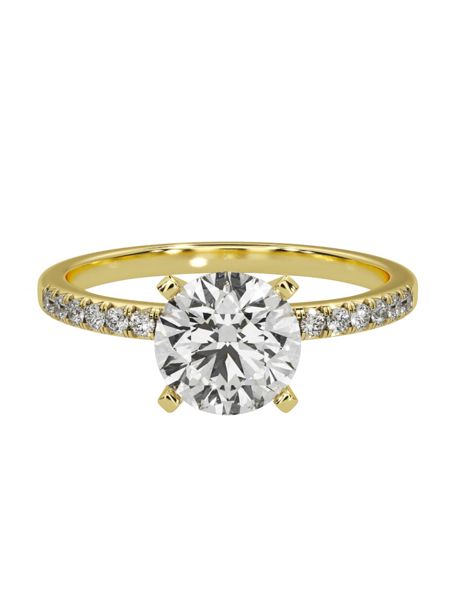 MONTADURA PARA PERSONALIZAR ANILLO DE COMPROMISO - PAVÉ