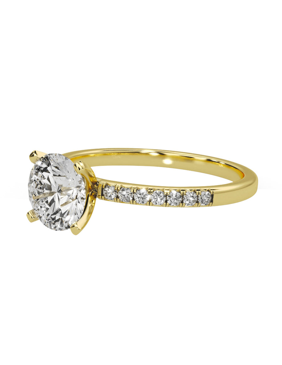 MONTADURA PARA PERSONALIZAR ANILLO DE COMPROMISO - PAVÉ