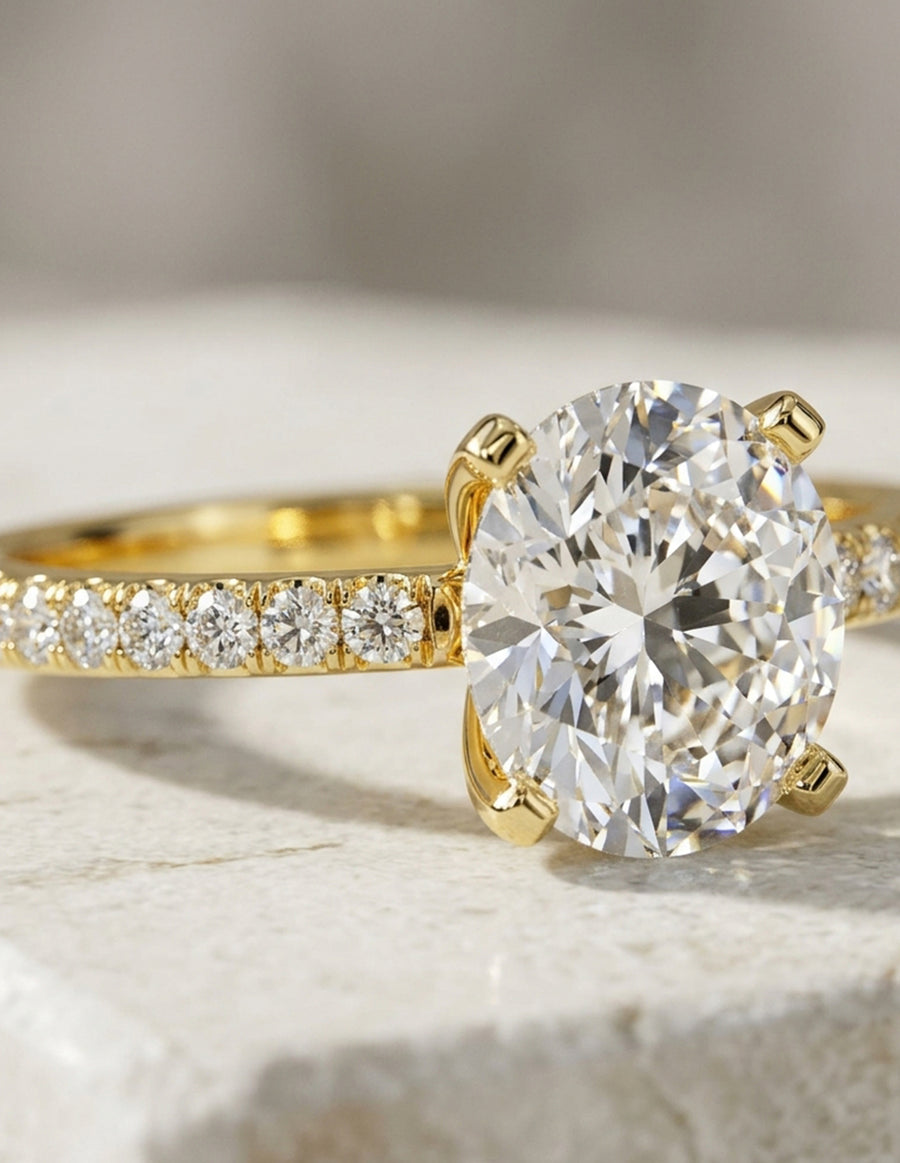 MONTADURA PARA PERSONALIZAR ANILLO DE COMPROMISO - PAVÉ
