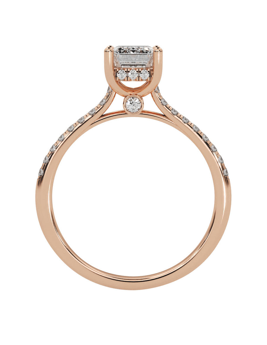 Anillo de compromiso - pavé - M1227-EM-LG