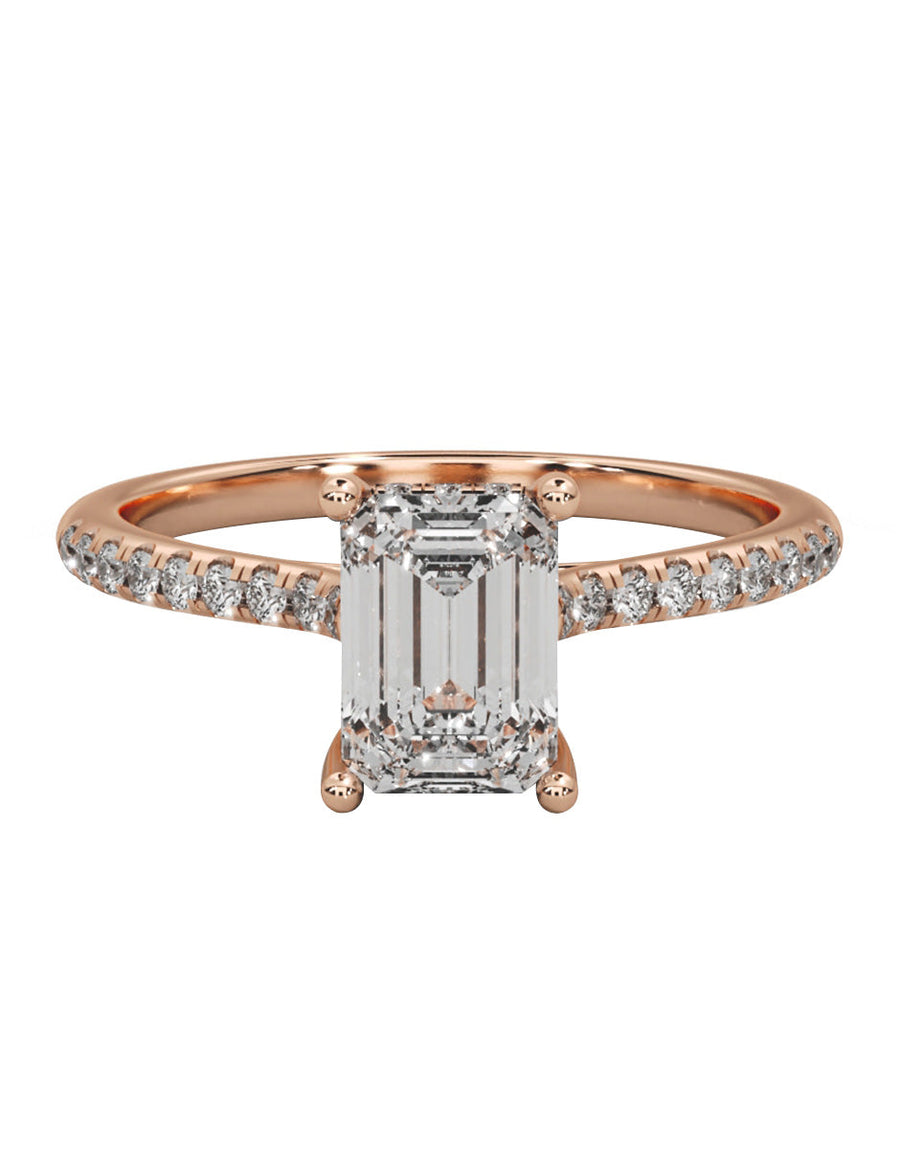 Anillo de compromiso - pavé - M1227-EM-LG